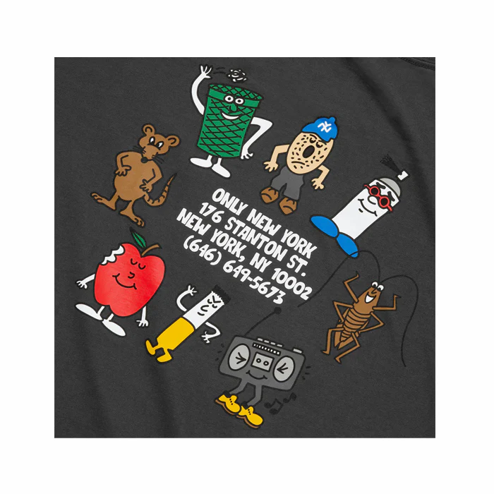 HOMIES OF NYC T-SHIRT - VINTAGE BLACK - Image 3