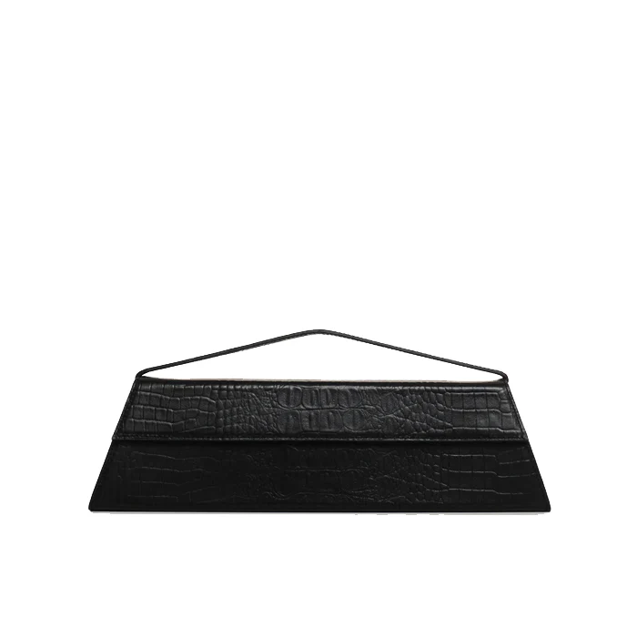 HUIS XTRA LONG BAG CROC BLACK
