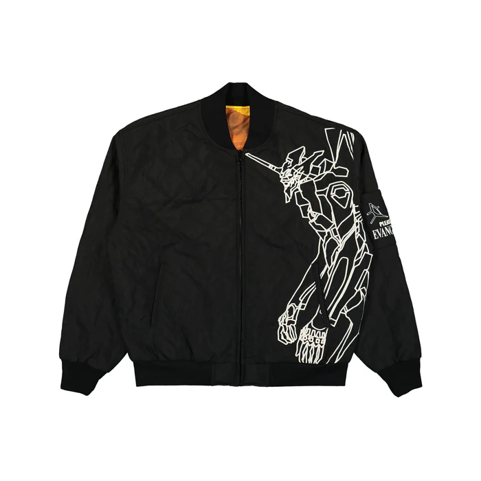 EVANGELION X PLEASURE HUMANOID REVERSIBLE BOMBER - BLACK - Image 2