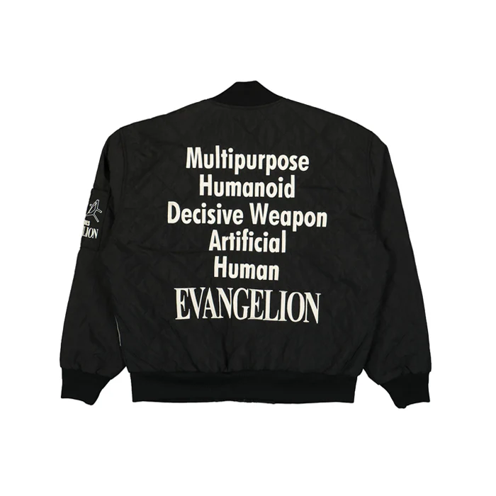 EVANGELION X PLEASURE HUMANOID REVERSIBLE BOMBER - BLACK - Image 3
