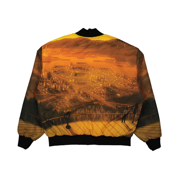 EVANGELION X PLEASURE HUMANOID REVERSIBLE BOMBER - BLACK - Image 5