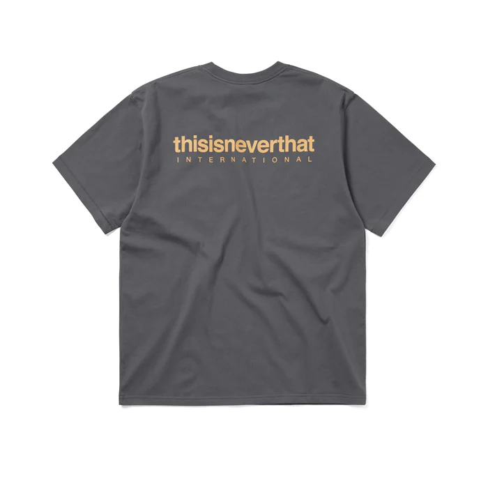 INTL. Logo Tee Dark Grey - Image 2