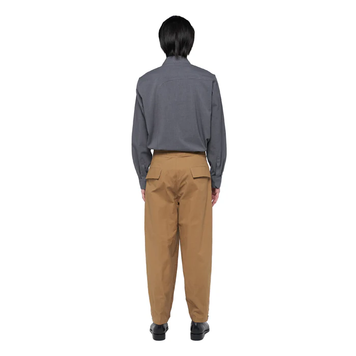 KHAKI CARROT PANTS WITH PLEATS JR - Image 4