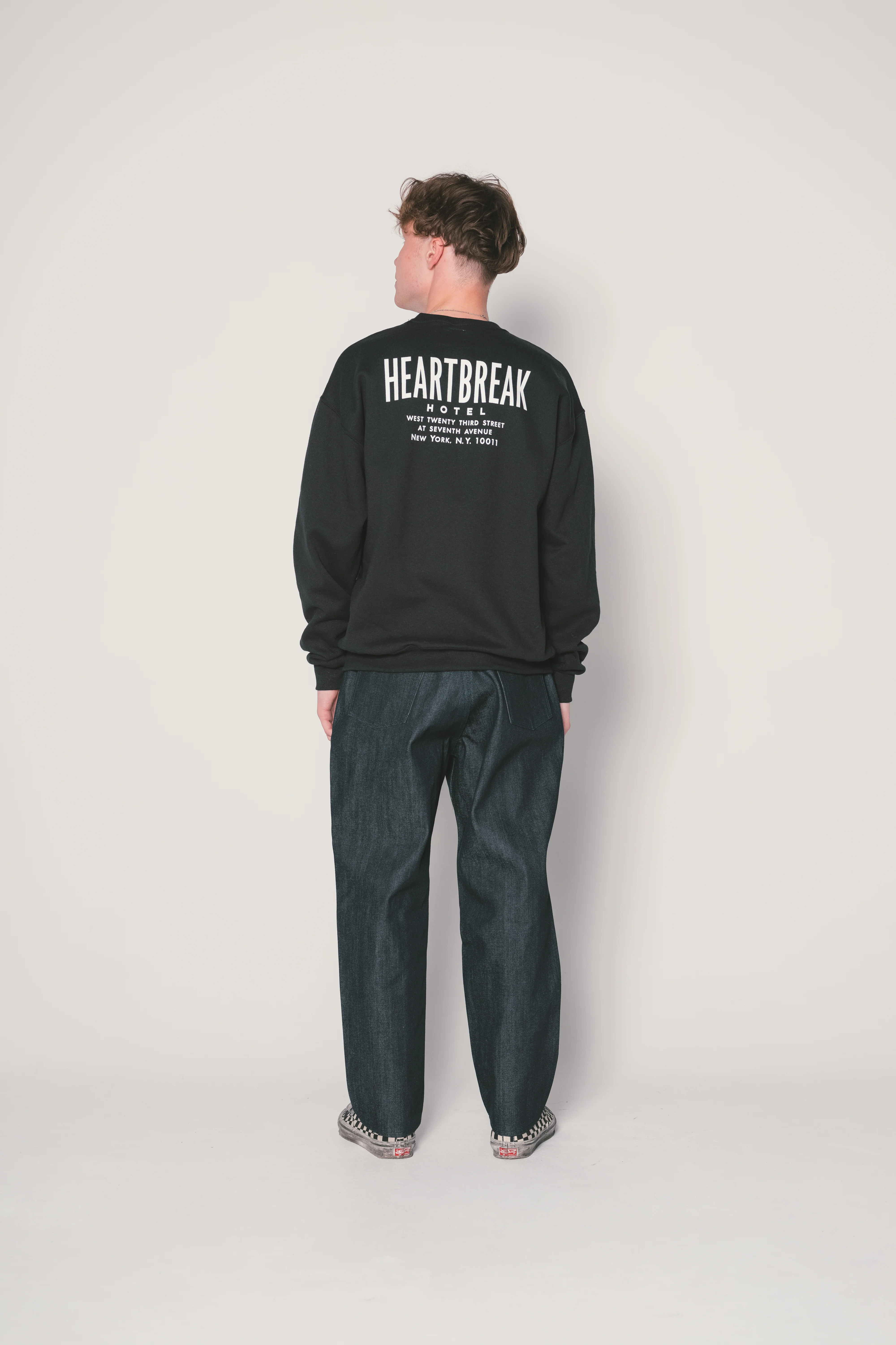 L/S PRINTED C-NECK SWEAT "HAWKE" - Image 6