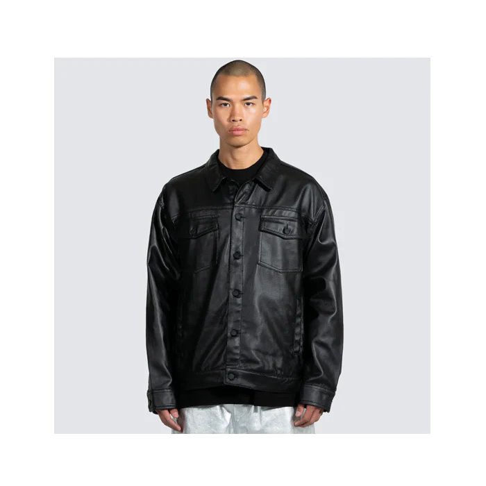 LATEX TRUCKER JACKET - Image 2
