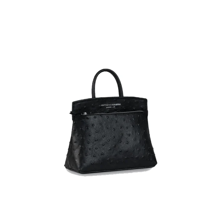 MINI ACE BAG OSTRICH BLACK - Image 3
