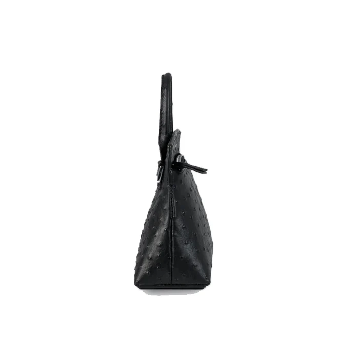 MINI ACE BAG OSTRICH BLACK - Image 5