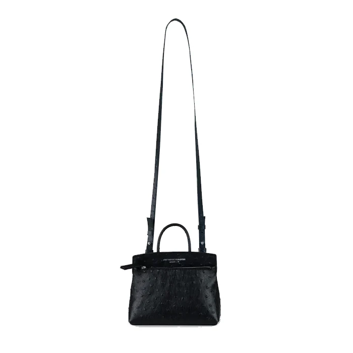 MINI ACE BAG OSTRICH BLACK - Image 6
