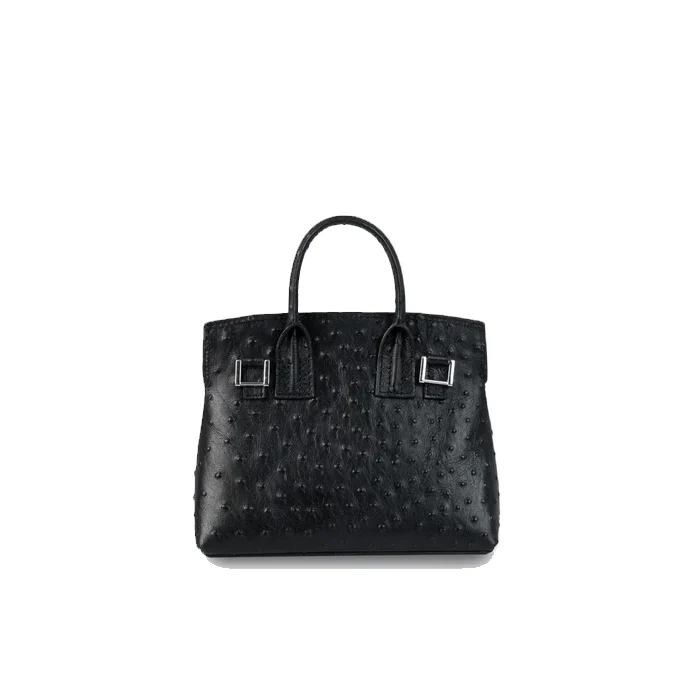 MINI ACE BAG OSTRICH BLACK - Image 7