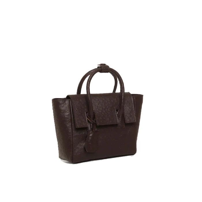 MINI ESSENS BAG OSTRICH BROWN - Image 3