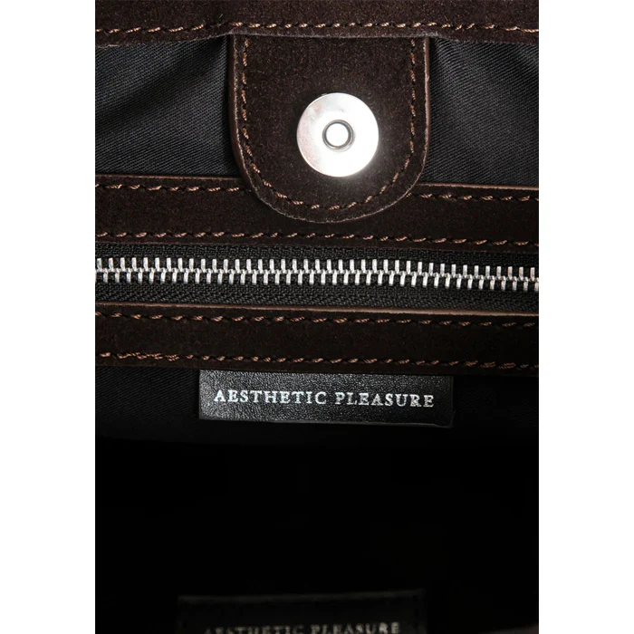 MINI OBI BAG SUEDE DARK BROWN - Image 5
