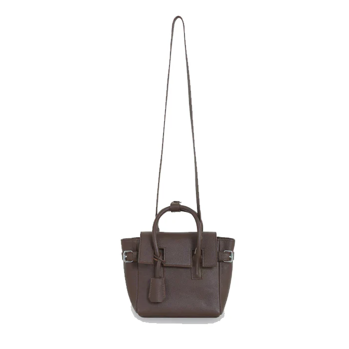 MINI ROCCO BAG GRAIN BROWN - Image 2