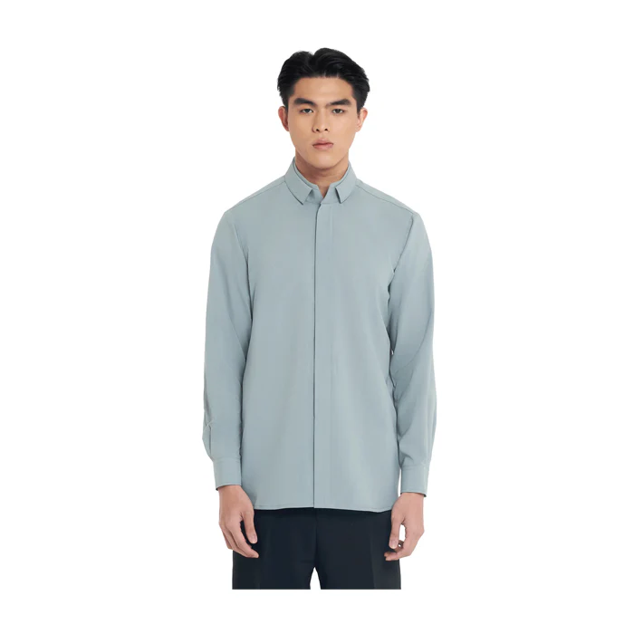 MINTY DUAL COLLAR LONG SLEEVES SHIRT