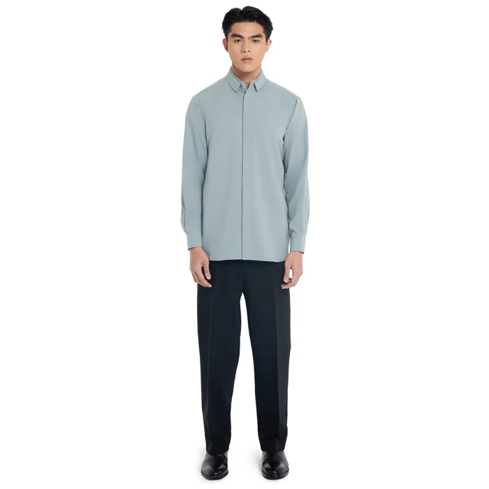 MINTY DUAL COLLAR LONG SLEEVES SHIRT - Image 2