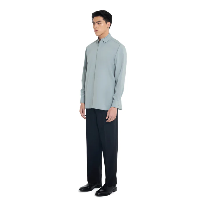 MINTY DUAL COLLAR LONG SLEEVES SHIRT - Image 3