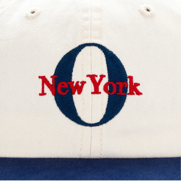 MONOGRAM BALL CAP - NATURAL/NAVY - Image 4