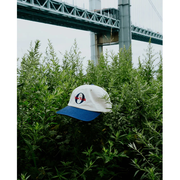 MONOGRAM BALL CAP - NATURAL/NAVY - Image 7