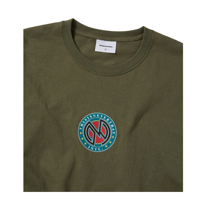 Monogram L/S Tee Olive - Image 3