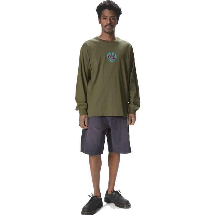 Monogram L/S Tee Olive - Image 4