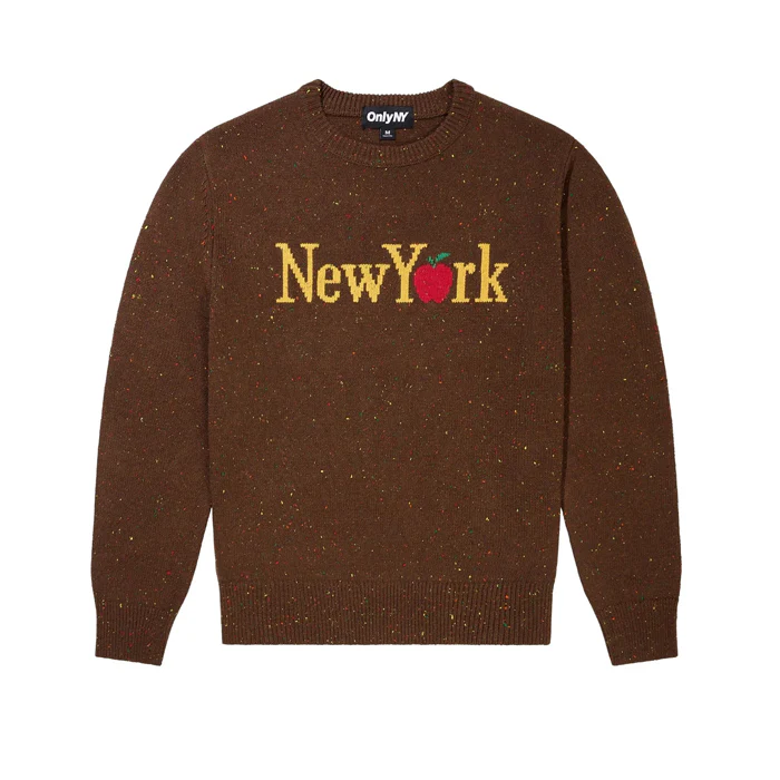 NEW YORK APPLE SWEATER - CHOCOLATE