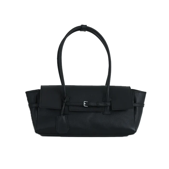 OBI BAGUETTE BAG GRAIN BLACK
