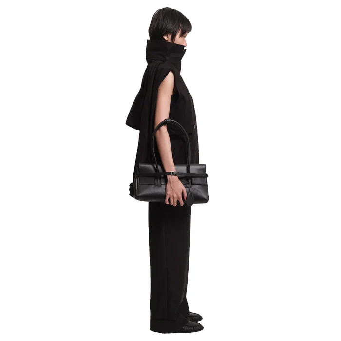 OBI BAGUETTE BAG GRAIN BLACK - Image 2