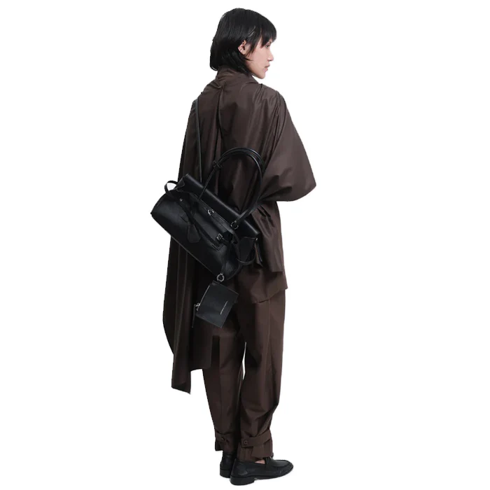 OBI BAGUETTE BAG GRAIN BLACK - Image 7