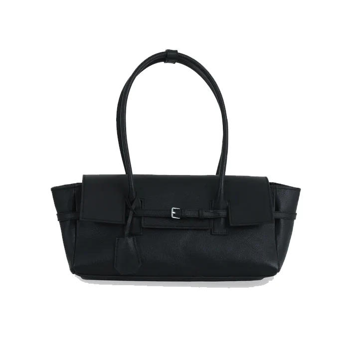 OBI BAGUETTE BAG GRAIN BLACK