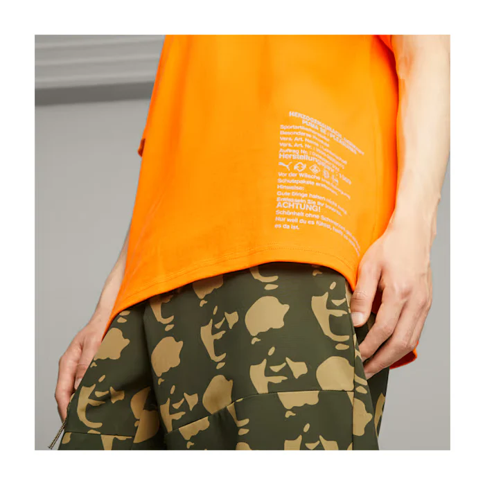 PUMA x PLEASURES Typo Tee Orange Glo - Image 6