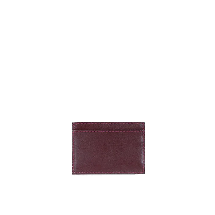 Recta Cardholder Nappa Maroon - Image 3