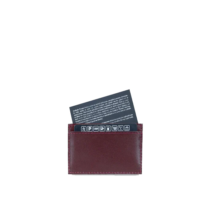 Recta Cardholder Nappa Maroon - Image 4