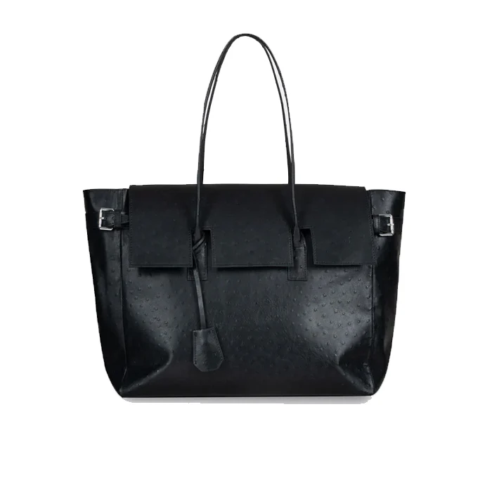 ROCCO BAG OSTRICH BLACK