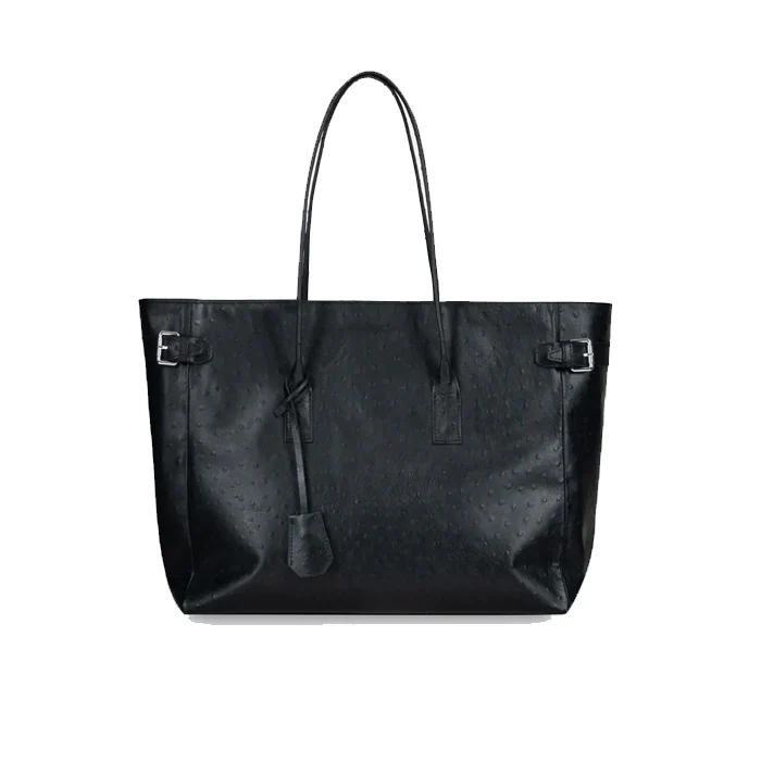 ROCCO BAG OSTRICH BLACK - Image 3