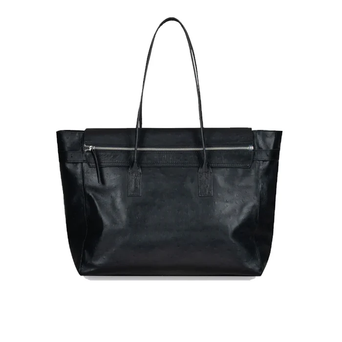ROCCO BAG OSTRICH BLACK - Image 8