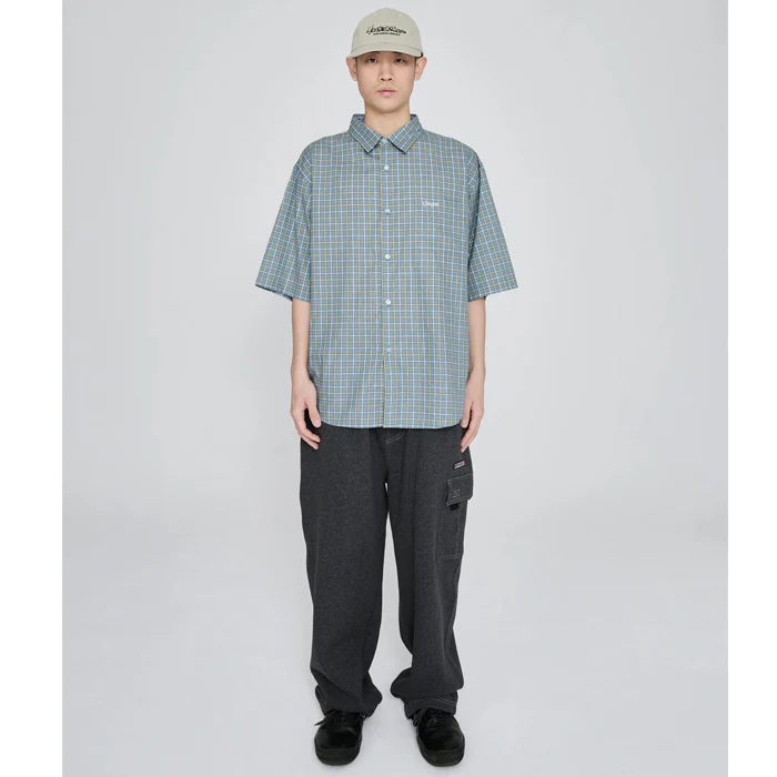 SN-Logo Short Sleeve Check Shirt - Image 3