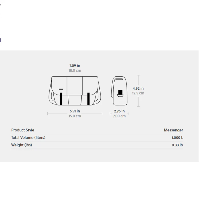 TBK2-US-FLT CLSC MSNGR-BAG-1080-2-8836-S-JTBK/BWSH - Image 6