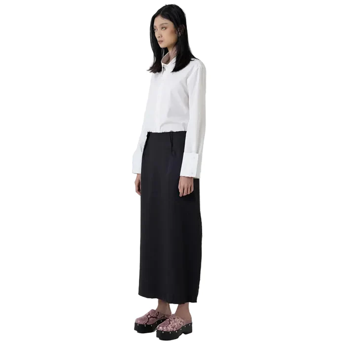 Unfinished Skirt Black - Image 3