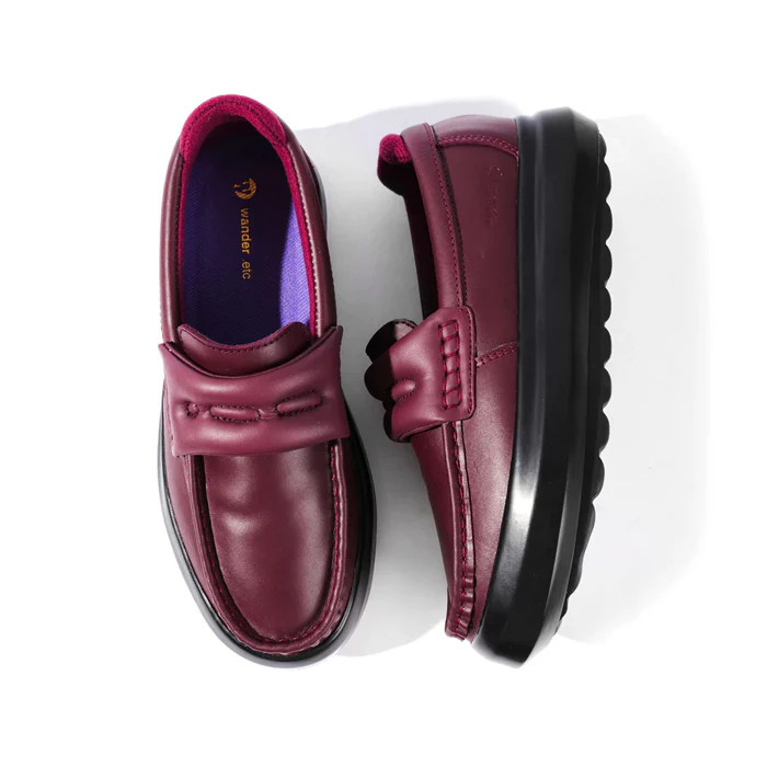 WANDER FD:08 Nappa Dark Wine/Black - Image 6