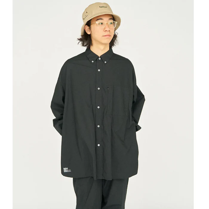Utility L/S B.D Shirt Black - Image 4